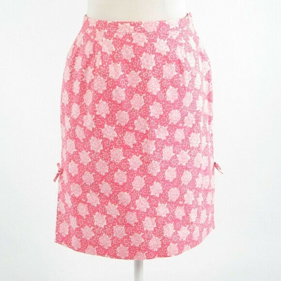 Tibi pink geometric A-line skirt 10 - Picture 1 of 8